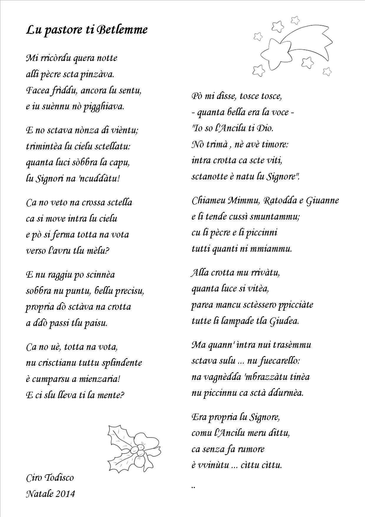 Poesie Di Natale In Siciliano.Antologia Di Poesie Dialettali Per Natale Grottagliesita Blog